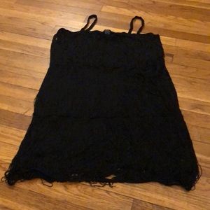 H&M Black fringe dress